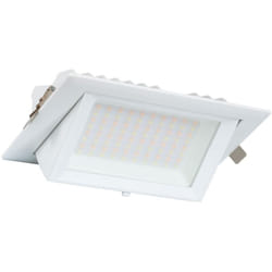 Efectoled - Spot Downlight led 38W Rectangulaire Orientable 130 lm/W lifud Coupe 210x125 mm 4000K Blanc neutre