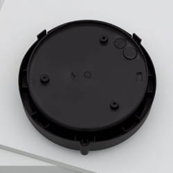 Plafonnier Extérieur Rond à Grille Hublot Ø220 mm Noir