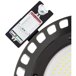 Efectoled - Kit Support + Détecteur de Mouvement + Capteur Crépusculaire pour Cloche led ufo Noir