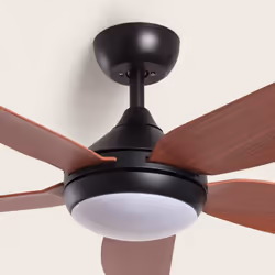 Le Ventilateur de Plafond Silencieux Dokós 122 cm 35 W intègre une source lumineuse avec technologie LED et CCT d'une puissan ...