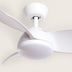 Efectoled - Ventilateur de Plafond Silencieux Poros 35W 76cm Moteur dc Blanc Avec lumière, Télécommande, Wifi: False