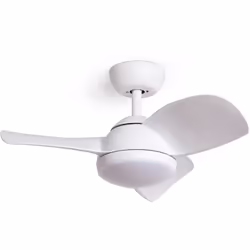 Le Ventilateur de Plafond Silencieux Poros 35W 76cm Moteur DC est une solution de ventilation et d'éclairage LED intégrée qui ...