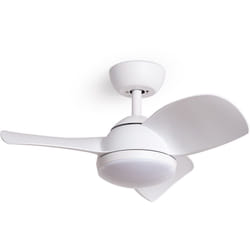 Ventilateur de Plafond Silencieux Poros 35W 76cm Moteur dc Blanc Avec lumière, Télécommande, Wifi: True