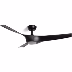 Le Ventilateur de Plafond Silencieux Egina Noir 132cm Motor DC allie efficacité, confort et design décoratif en un seul appar ...