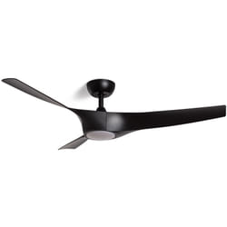 Ventilateur de Plafond Silencieux Egina Noir 132cm Motor dc Noir Avec lumière, Contrôleur mural + télécommande, Wifi: False