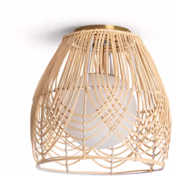 Explorer une alternative d'éclairage qui fusionne élégance et modernité. Ce Plafonnier Rotin et Verre Bagrat, au design conte ...