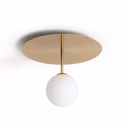 Éclairez votre maison avec ce plafonnier élégant de la collection Moonlight Brass. Fabriqué avec des matériaux de haute quali ...