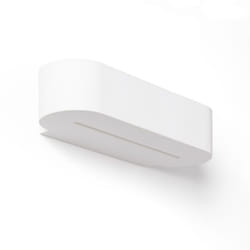 Applique Murale Plâtre Double Éclairage Lonjong Blanc