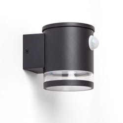 Applique Murale Extérieure Solaire led Aluminium avec Détecteur de Mouvement Draco Noir