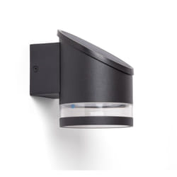 Applique Murale Extérieure Solaire led Aluminium Eddan Noir