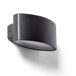 Applique Murale Extérieure led 12W Éclairage Rectangulaire Noire Masha Noir