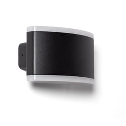 Applique Murale Extérieure led 12W Éclairage Rectangulaire Noire Bertol Noir
