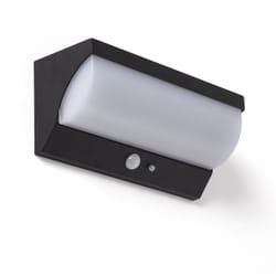 Applique Murale Extérieure Solaire led 5W Aluminium avec Détecteur de Mouvement Goran Noir