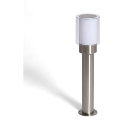 Efectoled - Balise Extérieure en Saillie sur Pied 50cm Acier Inoxydable Martin Gris