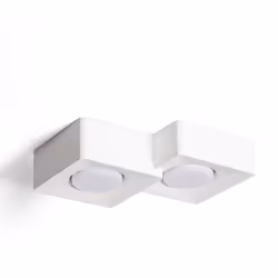 Le Plafonnier Plâtre 2 Spots Quman est un luminaire de plafond qui présente un design pratique et moderne. Fabriqué en plâtre ...