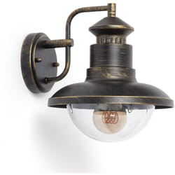 Lampe Murale Extérieure Métal Zolara Laiton