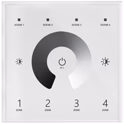 Le Variateur Master DMX Tactile Monochrome 4 Zones est une solution de contrôle d'éclairage polyvalente et avancée, conçue po ...