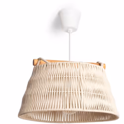 Éclairez votre espace avec l'élégance naturelle de la Suspension Corde Nerine. Fabriquée avec une corde de haute qualité, cet ...
