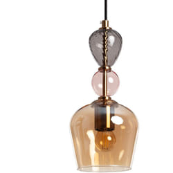 Suspension Métal et Verre Cailin Multicolore