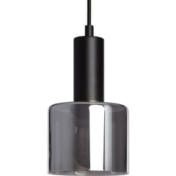 Efectoled - Suspension Métal et Verre Danae Gris Fumée