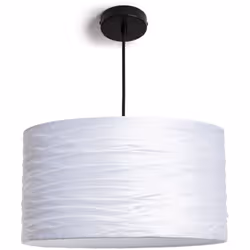 Éclairez votre maison avec style et élégance avec cette magnifique suspension de la famille Marissa. Fabriquée avec un tissu  ...