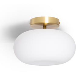 Plafonnier LED 9W Métal et Verre Keyla Doré