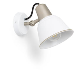 Lampe Murale Salle de Bain Métal Birzay Blanc