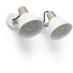 Efectoled - Lampe Murale Salle de Bain Métal 2 Spots Birzay Blanc