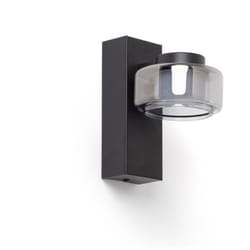 Lampe Murale LED 4W Salle de Bain Métal et Verre Zisna Noir