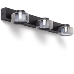 Efectoled - Lampe Murale led 12W Salle de Bain Métal et Verre Zisna Noir
