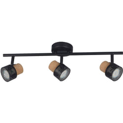 Lampe Murale Métal et Liège Trois Spots Liksy Noir