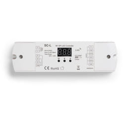 Efectoled - Contrôleur Variateur Ruban led rgb/rgbw Digital spi Compatible avec Bouton Poussoir et Télécommande rf rgbic/rgbwic