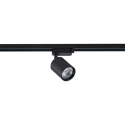 Spot led sur Rail Monophasé 10W Mallet Dimmable Noir 3000K Blanc chaud