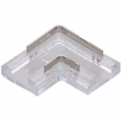 Ce connecteur est la solution idéale pour connecter deux rubans LED 12/24V DC SMD & COB IP20 avec une largeur de 8mm à un ang ...