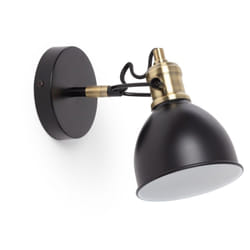 Efectoled - Lampe murale Métal Louise Noir
