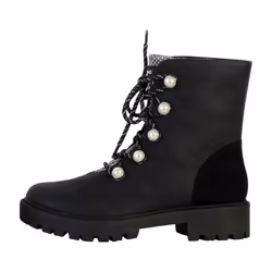 Bottines Cuir Montante Desigual Biker Pearl