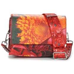 Sac à épaule bandoulière - Desigual - Bols Sunset Patch Rodas - Rouge orange - 100% polyuréthane - 19x14x9 cm