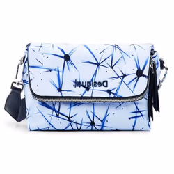 Desigual Sac à épaule bandoulière bleu pour femme - Accessories Fabric Asterix Venecia Across Body Bag 187874