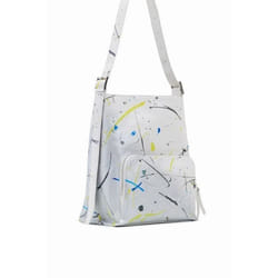 Sac seau - DESIGUAL - Arty Desigual 22WAXP50 - Couleur Blanc - Dimensions L29xH33xP16cm - Porté épaule