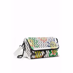 Petit sac à bandoulière estampé soleils femme Desigual