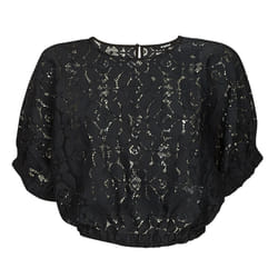 Débardeur court froncé dentelle femme Desigual