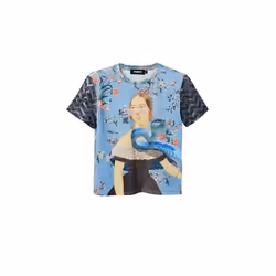 T-shirt collage maille femme Desigual