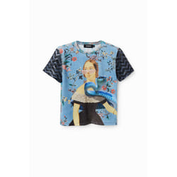 T-shirt collage maille femme Desigual