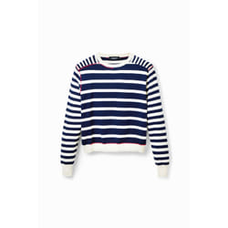 Pull rayures marines femme Desigual