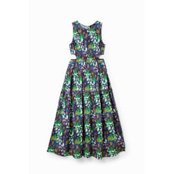 Robe longue découpes nature femme Desigual