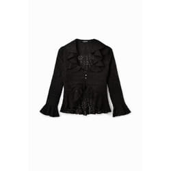 Blouse manches longues volants femme Desigual