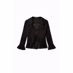 Blouse manches longues volants femme Desigual