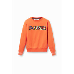 Sweatshirt patch "Power" femme Desigual