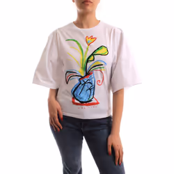 T-shirt manches volume popeline femme Desigual
