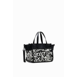Sac à bandoulière moyen toile texte femme Desigual